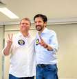 Tarcísio votou neste domingo em SP, no colégio Miguel Cervantes  Foto: Divulgação