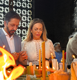 Ricardo Nunes (MDB) acompanhado da esposa no Santuário Nacional de Aparecida, segunda-feira, 28  Foto: Icaro Malta/Terra