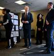Joe Biden vota antecipadamente nas eleições dos EUA  Foto: Craig Hudson / Reuters