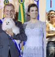 Cadela Marrion foi um sucesso na eleição de Fortaleza  Foto: Reprodução