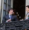 Javier Milei e Diana Mondino um dia antes da posse presidencial na Argentina  Foto: Twitter/@DianaMondino / Estadão