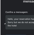 Em postagem no Instagram, o hotel falou sobre o assunto e afirmou que a equipe está analisando todas as mensagens recebidas  Foto: Reprodução: Instagram/wallace.pato