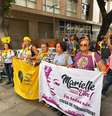 Ato em frente a tribunal no RJ pede justiça por Marielle Franco  Foto: Catarina Carvalho/Redação Terra