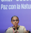 Marina Silva apontou que a diminuição de gases de efeito estufa depende do apoio expressivo de países desenvolvidos  Foto: Felipe Werneck/MMA