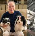 Chiquinho Scarpa com seus cachorros | Mansão de Chiquinho Scarpa  Foto: @instagram | Reprodução