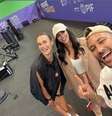 Neymar ao lado de Bruna Biancardi e Aryna Sabalenka  Foto: Reprodução/Instagram/Neymar