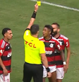 Momento em que jogador levou cartão amarelo que deu origem à investigação  Foto: Reprodução