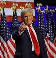 Trump discursa como presidente eleito após vencer eleição na Pensilvânia  Foto: REUTERS/Brian Snyder