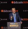 Trump fez diversas declarações em favor de bitcoins na campanha  Foto: Getty Images / BBC News Brasil