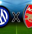 Inter de Milão e Arsenal se enfrentam pela Champions League  Foto: Divulgação / Estadão