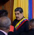 O presidente da Venezuela, Nicolás Maduro, tomou posse nesta sexta-feira (10) para um novo mandato de seis anos à frente do governo, após ter sido declarado vencedor das eleições de 28 de julho de 2024.  Foto: Getty Images / BBC News Brasil