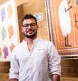Breno explora a temática da ancestralidade religiosa em suas pinturas  Foto: Arquivo Pessoal