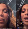 Anitta rebateu um seguidor durante uma transmissão ao vivo  Foto: Reprodução/Instagram / Contigo