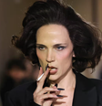 O desfile de Christian Cowan na Semana de Moda de Nova York, em fevereiro, contou com modelos fumando na passarela  Foto: Getty Images / BBC News Brasil