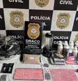 Estudante universitário foi preso por manter laboratório de drogas no RS  Foto: Polícia Civil de Santa Maria
