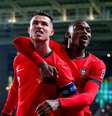  Foto: Divulgação - Legenda: Cristiano Ronaldo comemora gol marcado com a camisa de Portugal / Jogada10