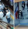 Homem armado com faca gerou tumulto em metrô de São Paulo  Foto: Reprodução/Redes sociais