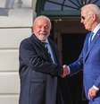 Lula e Joe Biden em encontro em Washington, nos Estados Unidos, em fevereiro de 2023. Líderes se encontrarão no Rio de Janeiro.  Foto: Ricardo Stuckert/Presidência da República, arquivo / Estadão
