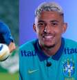Fotos: Acervo/CBF e Reprodução/CBF TV - Legenda: Ensina, Cafu! Dodô tem o aval de ídolo para brilhar na Seleção  Foto: Jogada10