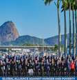 Líderes do G20 posam para foto oficial da Cúpula no Rio de Janeiro  Foto: ricardo Stuckert/PR / Perfil Brasil