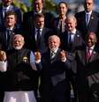 Fotografia oficial do G20 no Rio de Janeiro  Foto: Getty Images / BBC News Brasil