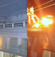 Jovem sofre descarga elétrica ao viajar em cima de trem  Foto: Reprodução/X/@newsmobilidade