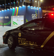 Carro da Polícia Federal em frente à Cúpula do G20  Foto: Polícia Federal