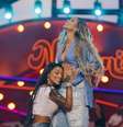 Ludmilla e Brunna Gonçalves anunciaram gravidez em show em São Paulo  Foto: @ludmilla via Instagram/Reprodução / Estadão