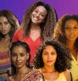 Em sentido horário: Lucy Alves (Brisa), Sheron Menezzes (Sol), Taís Araújo (Helena), Bárbara Reis (Aline) e Gabz (Viola): atrizes negras conquistam cada vez mais personagens protagonistas  Foto: Reproduções