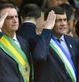 Almirante Garnier, Bolsonaro e general Nogueira  Foto: Marcelo Camargo/Agência Brasil / BBC News Brasil