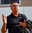 Jair Bolsonaro em foto de fevereiro; ex-presidente acusou ministro Alexandre de Moraes de fazer 'tudo o que não diz a lei'  Foto: Reuters / BBC News Brasil