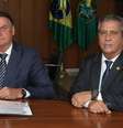 O então presidente Jair Bolsonaro (PL) e o candidato a vice, Braga Netto (PL).  Foto: Clauber Cleber Caetano/Presidência da República