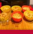 QUEIJADINHA DE MANDIOCA NA AIRFRYER  Foto: Bake and Cake Gourmet