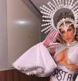 Ana Paula Minerato no Carnaval da Gaviões em 2022  Foto: Reprodução/Redes sociais / Perfil Brasil