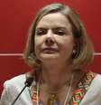Presidente do partido dos trabalhadores, Gleisi Hoffmann (PT-PR).  Foto: Antonio Cruz/Agência Brasil / Estadão