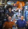 Os quatro astronautas da NASA que vivem atualmente na Estação Espacial Internacional   Foto: NASA