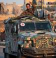 Rebeldes, em veículos militares, lançaram uma ofensiva contra o governo da Síria  Foto: Reuters / BBC News Brasil
