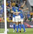 Gabi Portilho celebra o seu gol, o primeiro da Seleção sobre a Austrália –  Foto: Rafael Ribeiro/CBF / Jogada10