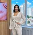 Gabriela Abravanel apresenta a versão regional do 'Chega Mais' na TV Thathi, afiliada do SBT  Foto: Reprodução/Instagram