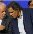 Presidente Lula conversa com o ministro da Fazenda Fernando Haddad  Foto: Paulo Pinto/Agência Brasil / Perfil Brasil