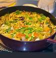 YAKISOBA DE FRANGO  Foto: Bake and Cake Gourmet