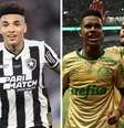 Botafogo e Palmeiras brigam pelo título nacional  Foto: Vitor Silva/Botafogo e Cesar Greco/Palmeiras