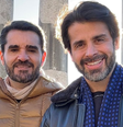 Marcelo Cosme (esquerda) e Frankel Brandão (direita) visitaram pontos turísticos em Roma e em Milão  Foto: Reprodução: Instagram/mcosme