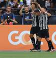 Comemoração do gol do Savarino.   Foto: Buda Mendes/Getty Images / Esporte News Mundo
