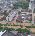 Chuvas intensas provocam alagamentos em Santa Catarina neste sábado, 7  Foto: Coredec/Joinville