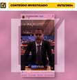 Conteúdo falso foi publicado no Facebook  Foto: Reprodução/Projeto Comprova