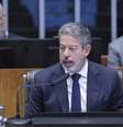 Presidente da Câmara pediu que Alberto Fraga separasse propostas da segurança pública para pôr em votação no plenário da Casa.  Foto: Marina Ramos/Agência Câmara / Estadão