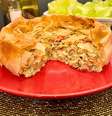 TORTA DE BACALHAU COM MASSA FILO  Foto: Bake and Cake Gourmet
