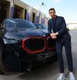 Cristiano Ronaldo com BMW do modelo XM  Foto: Reprodução/Instagram/Al Nassr