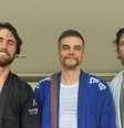 Felipe Ricca, Wagner Moura e Vladimir Brichta treinam jiu-jítsu juntos  Foto: @felipericca via Instagram / Estadão